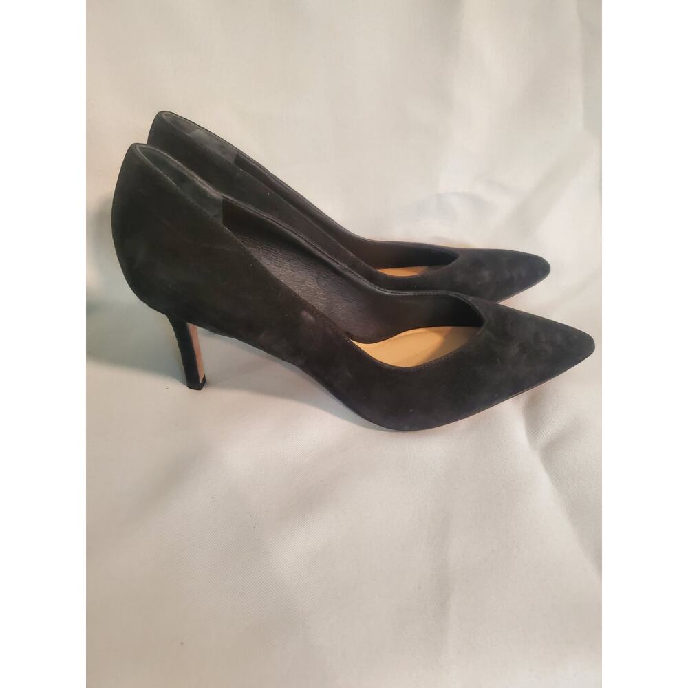 Veronica Beard Black Suede Heels